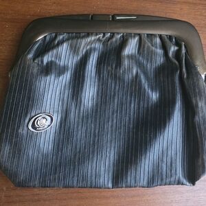 Pinstripe Womens Clutch  Bag